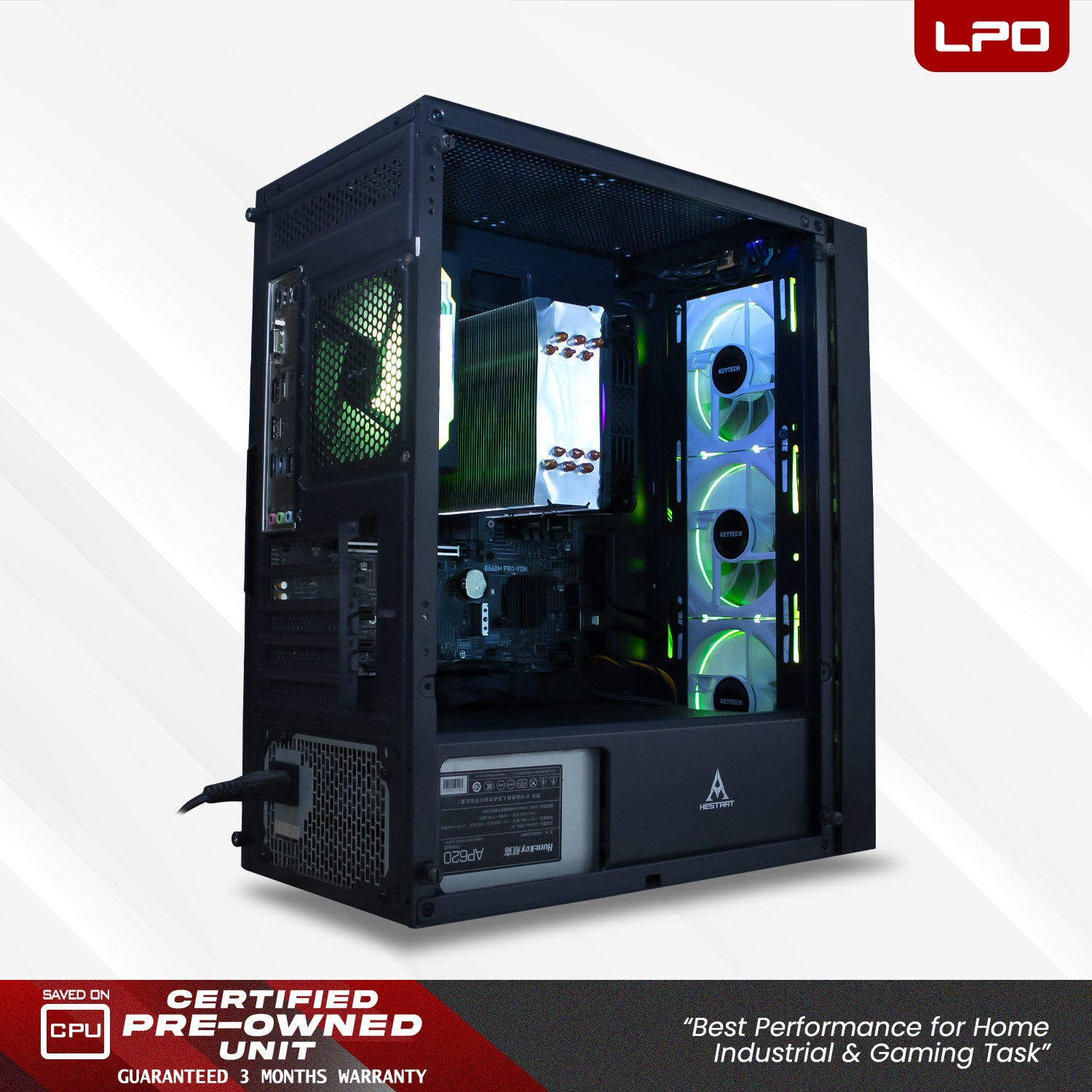 Gaming Desktop Computer Intel Core i7-11700 2.50Ghz MSI B560M Pro-VDH LGA 1200 Socket Motherboard Intel UHD 750 32GB DDR4 256GB SSD + 1TB HDD 27