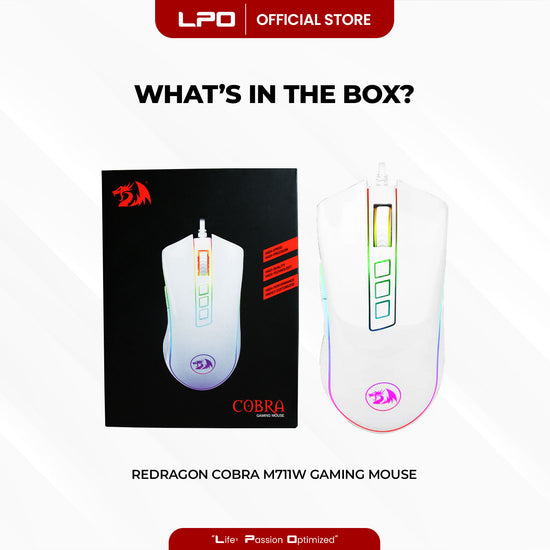 Redragon Cobra M711W Gaming Mouse RGB Colored Backlit Wired Mouse For PC Laptop Computer