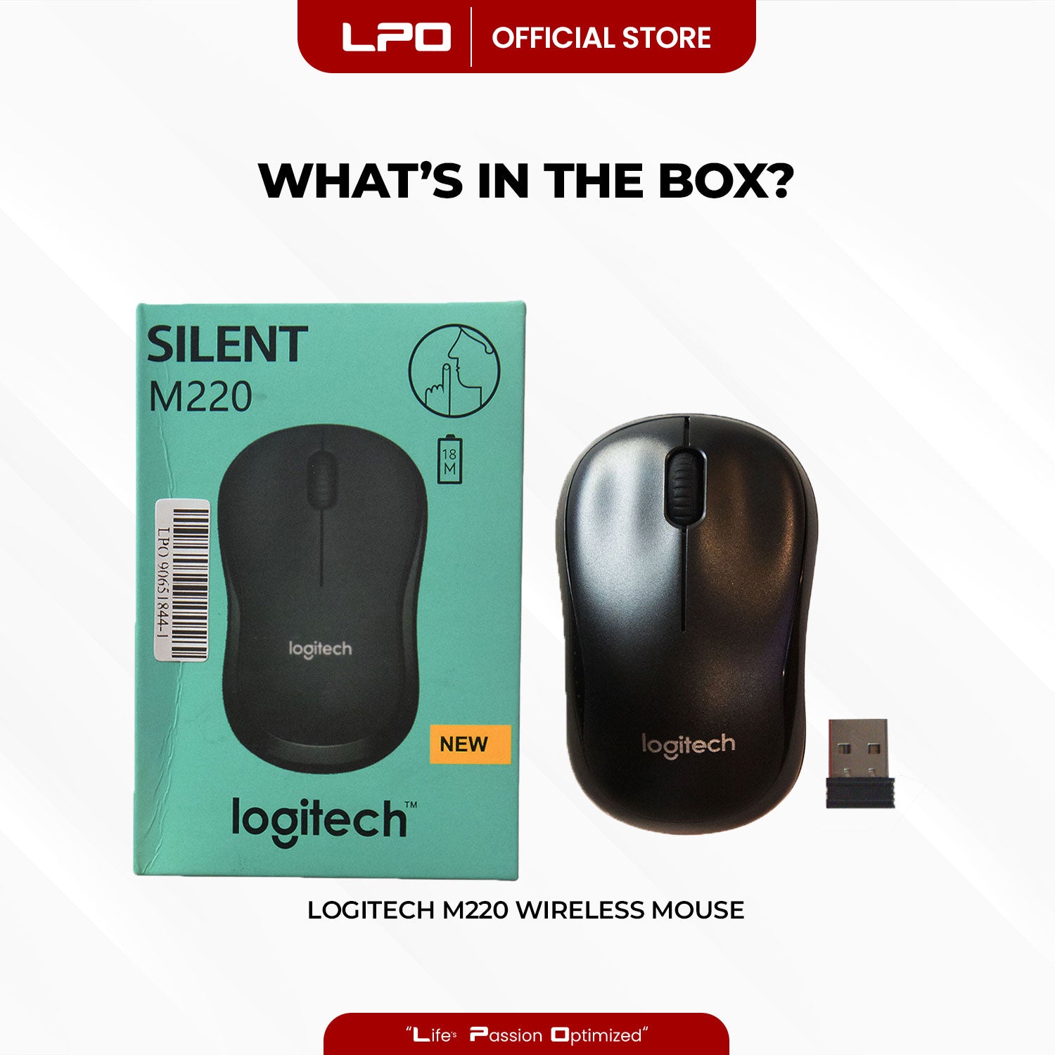 Logitech M220 Wireless Mouse with USB Receiver For PC and Laptop