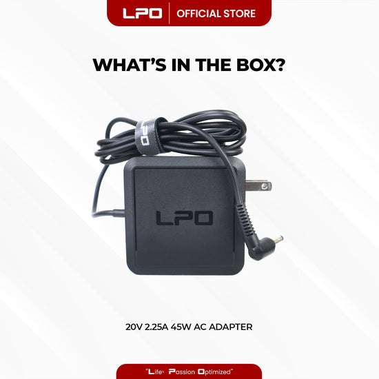 Laptop Charger Lenovo 20V 2.25A 45W Bullet Pin 4.0mm x 1.7mm Compatible with Lenovo Chromebook N21 Ideapad 100 14IBY