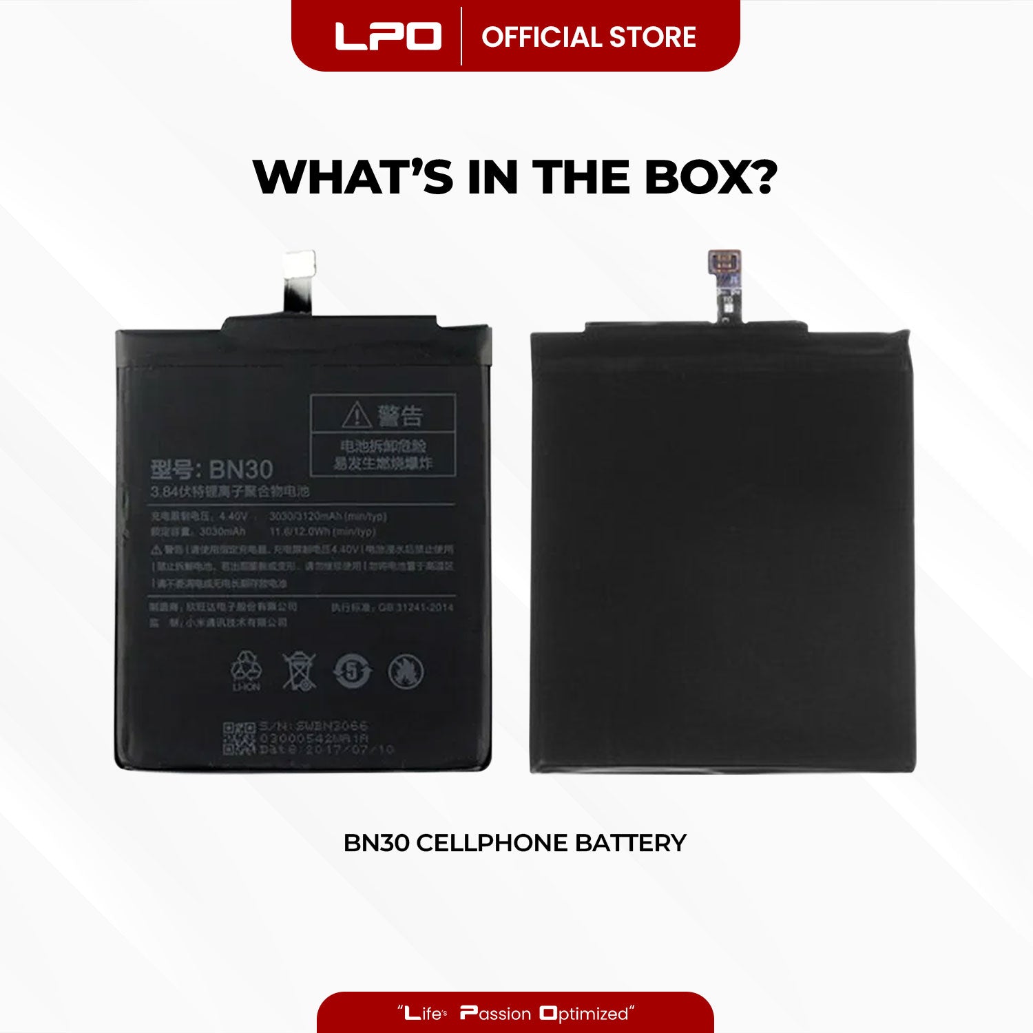 Cellphone Battery Xiaomi Redmi 4A 2016 BN30 Compatible with 2016117 - LPO Laptop PC-Outlet