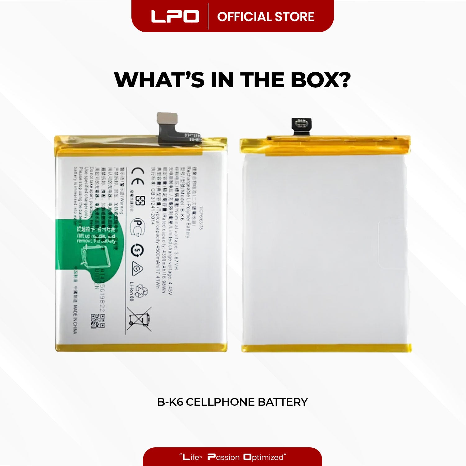 Cellphone Battery Vivo V17 2019 B-K6 Compatible with 1919 - LPO Laptop PC-Outlet
