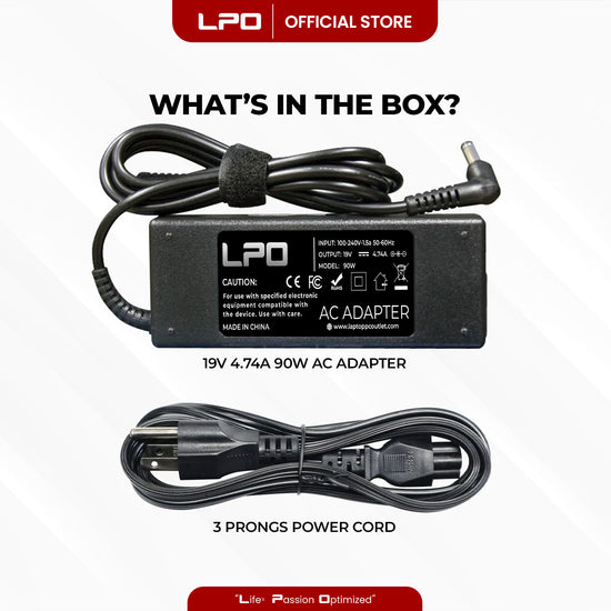Laptop Charger HP 19V 4.74A 90W Common Pin 5.5mm x 2.5mm Compatible with HP Pavilion N3000 Series