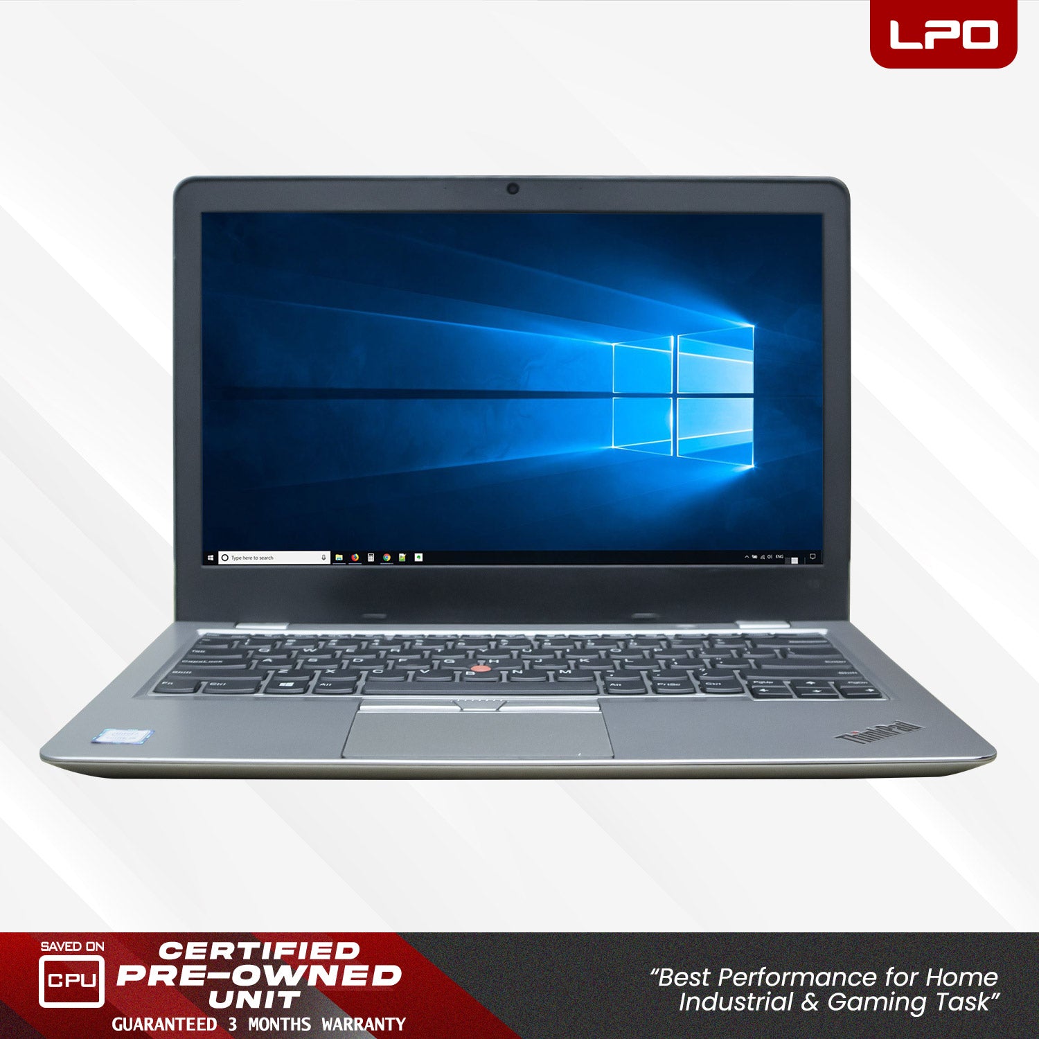 LPO Laptop Lenovo Thinkpad 13 Intel® Core™ i5-6200U CPU @2.30GHz 8GB DDR4 256GB SSD Windows 10 Pro 13