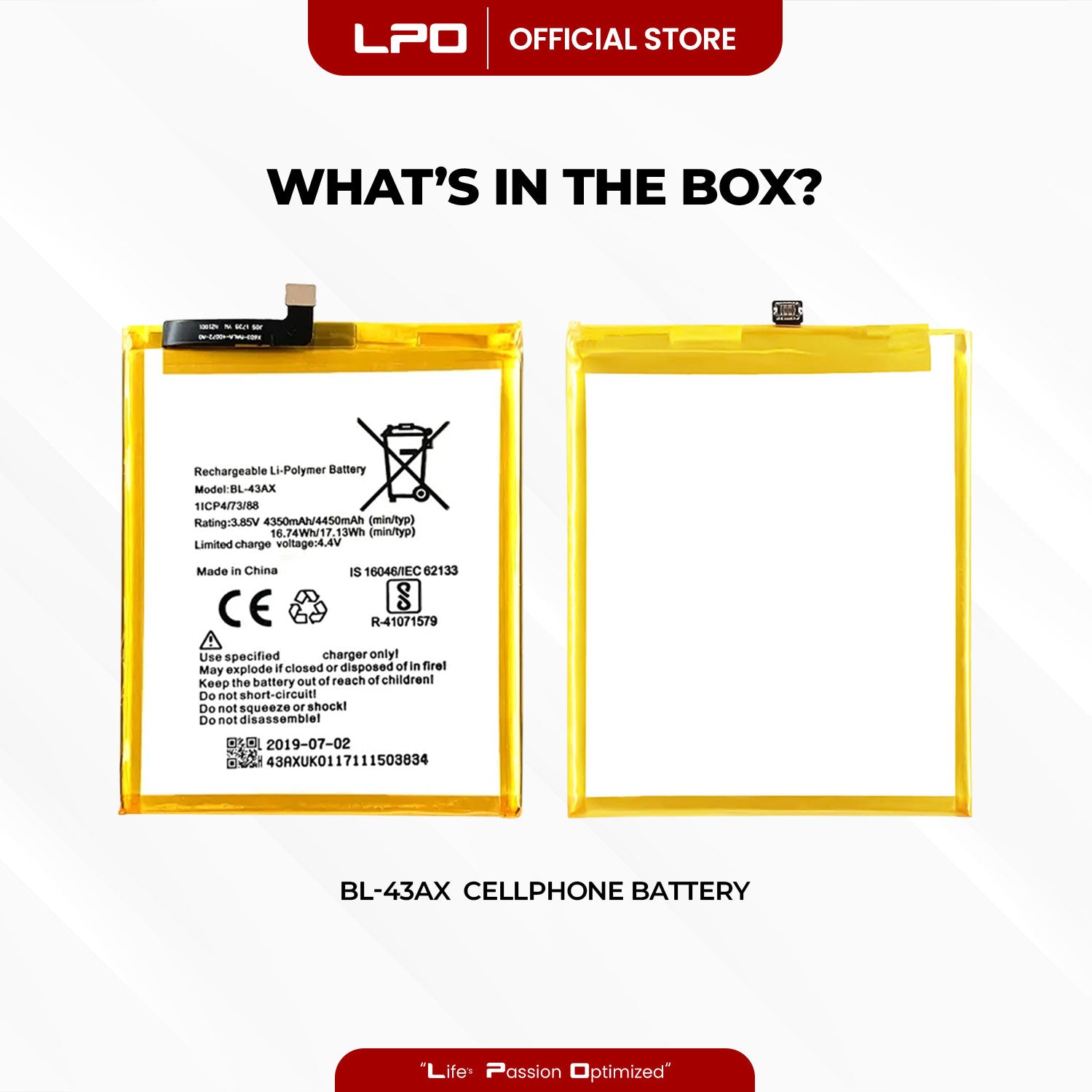 Cellphone Battery Infinix Zero 5 2018 BL-43AX Compatible with X603
