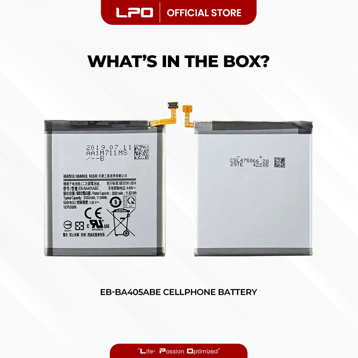 Cellphone Battery Samsung Galaxy A40 2019 EB-BA405ABE Compatible with SM-A405F, SM-A405FN, SM-A405FM, SM-A405S