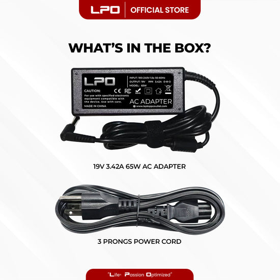 Laptop Charger Lenovo 19V 3.42A 65W Common Pin 5.5mm x 2.5mm Compatible with Lenovo G230 Series