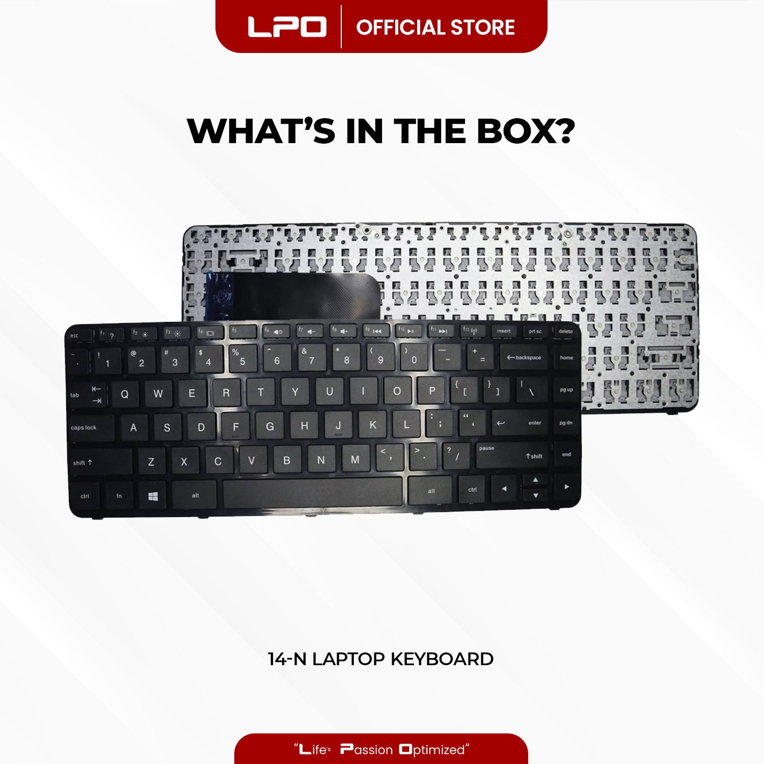 Laptop Keyboard HP 14-N External / Traditional Black US Compatible with HP Pavilion 14N, 14-N000, 14N063TX