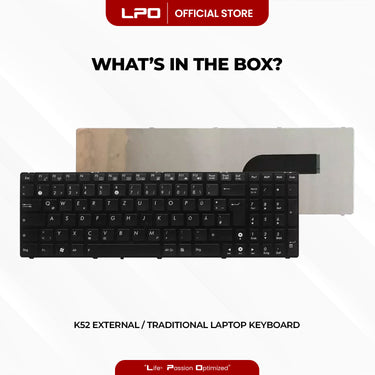 Laptop Keyboard ASUS K52 / K53 External / Traditional Black US Compatible with Asus K52N K52F K52J