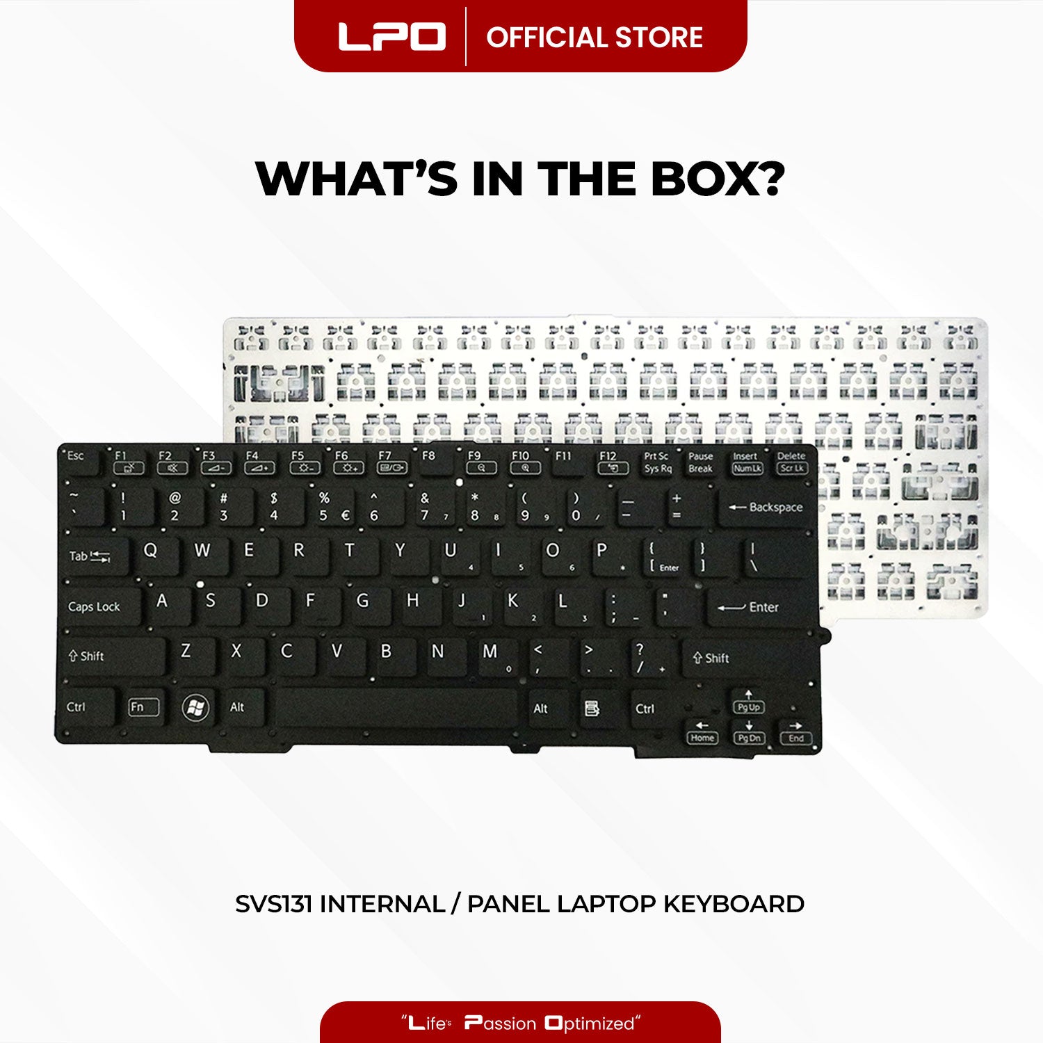 Laptop Keyboard SONY SVS131 Internal / Panel Black US Compatible with Sony SVS-13 SVS13