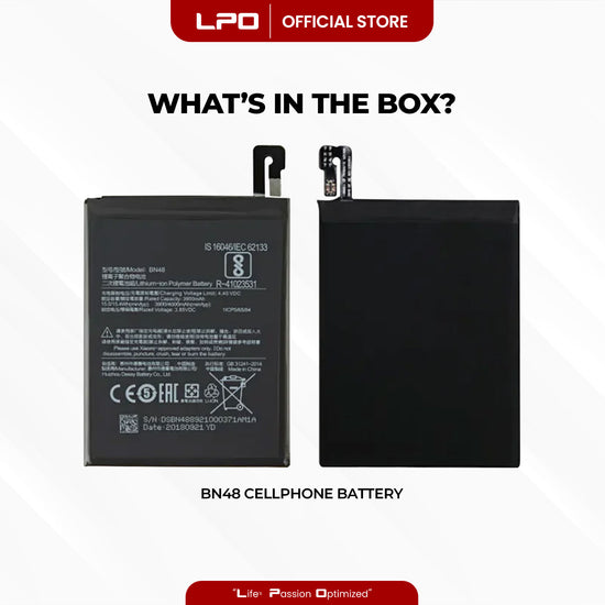 Cellphone Battery Xiaomi Redmi Note 6 Pro 2018 BN48 Compatible with M1806E7TG, M1806E7TH - LPO Laptop PC-Outlet