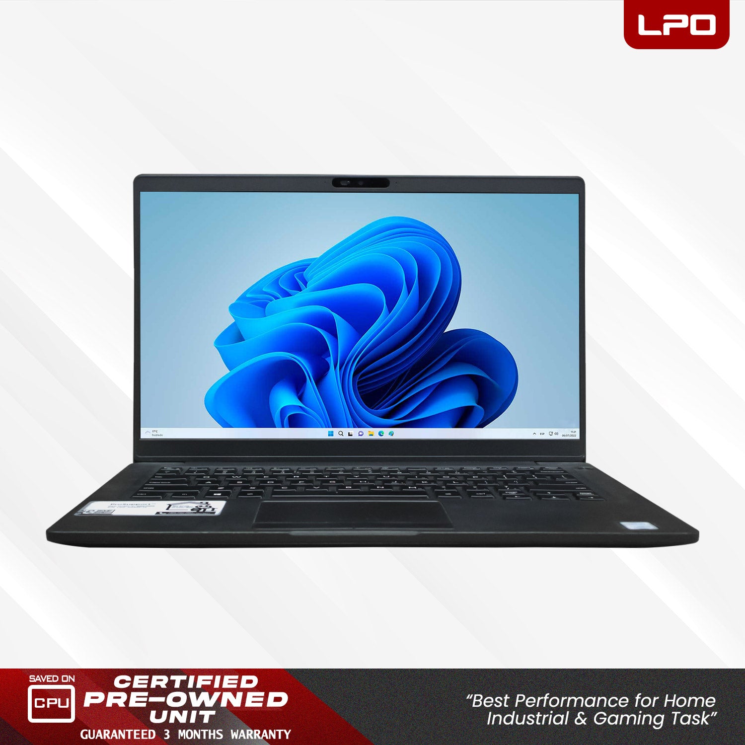 LPO Laptop Dell Latitude 7400 Intel Core i5-8265U 1.60Ghz 16GB DDR4 256GB M.2 SSD Intel UHD 620 14.0