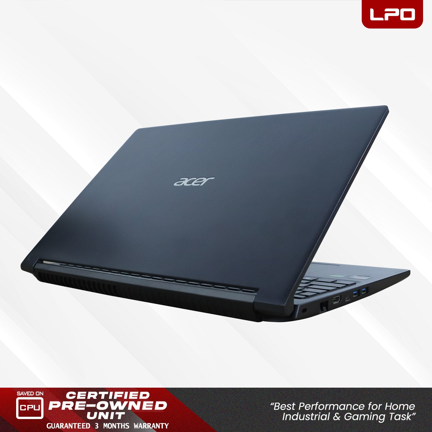 LPO Laptop Acer Aspire 7 A715-42G AMD Ryzen 5 5500U @ 2.10GHz 8GB DDR4 512GB SSD 15.6