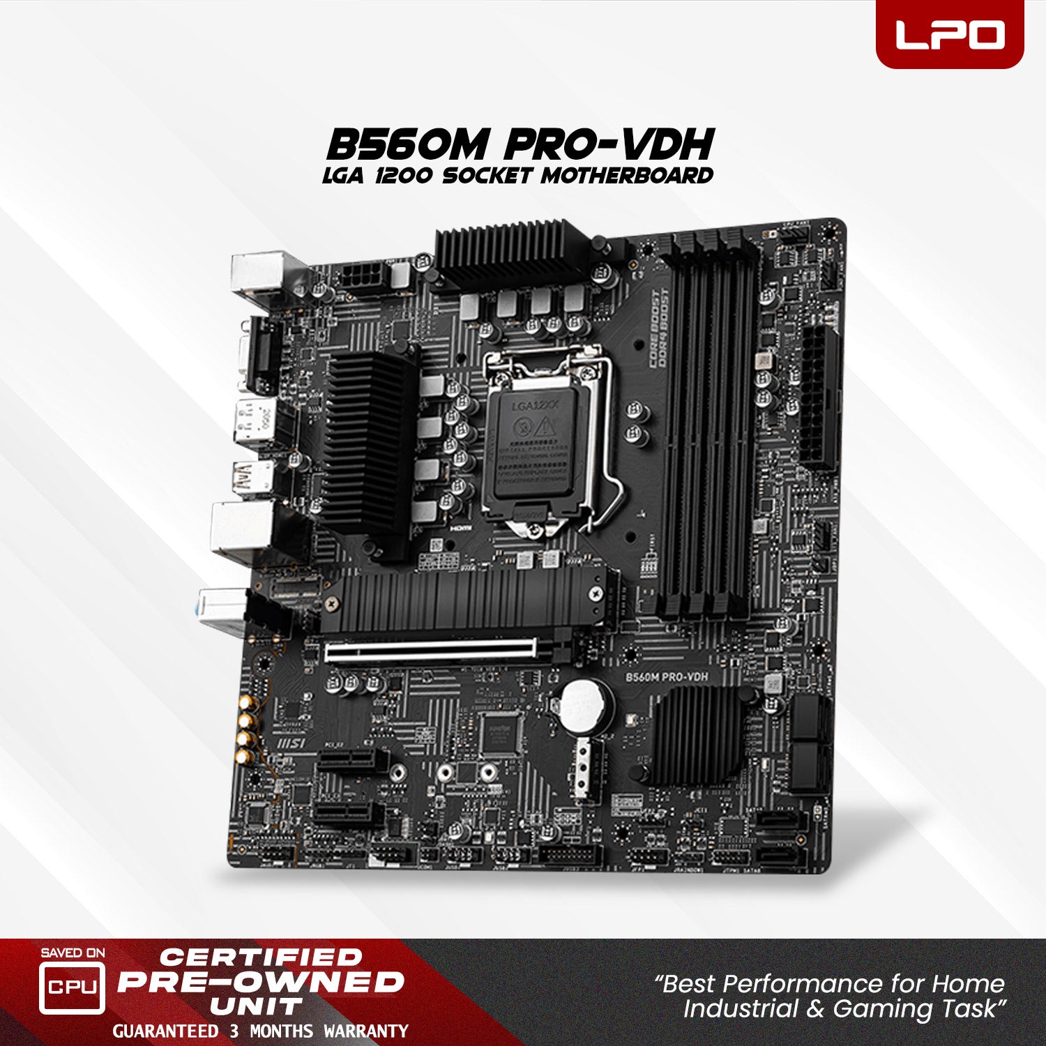 Gaming Desktop Computer Intel Core i7-11700 2.50Ghz MSI B560M Pro-VDH LGA 1200 Socket Motherboard Intel UHD 750 32GB DDR4 256GB SSD + 1TB HDD 27