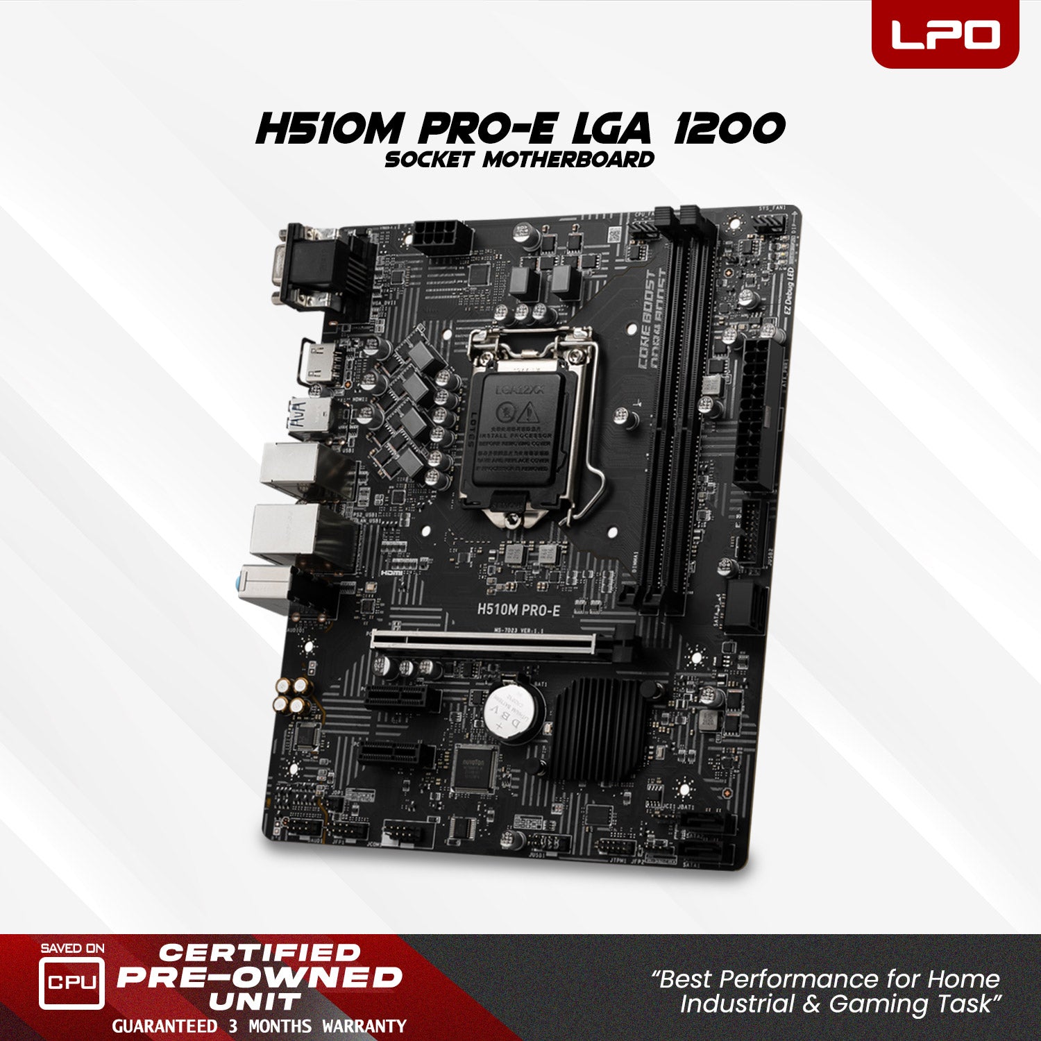 Gaming Unit Intel Core i7-11700F 4.90Ghz H510M Pro-E 1200 Socket Motherboard 32GB DDR4 240GB 2.5