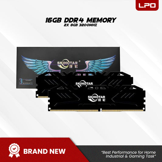 Ready to Build: Skihotar 16GB DDR4 (2x 8GB) 3200MHz