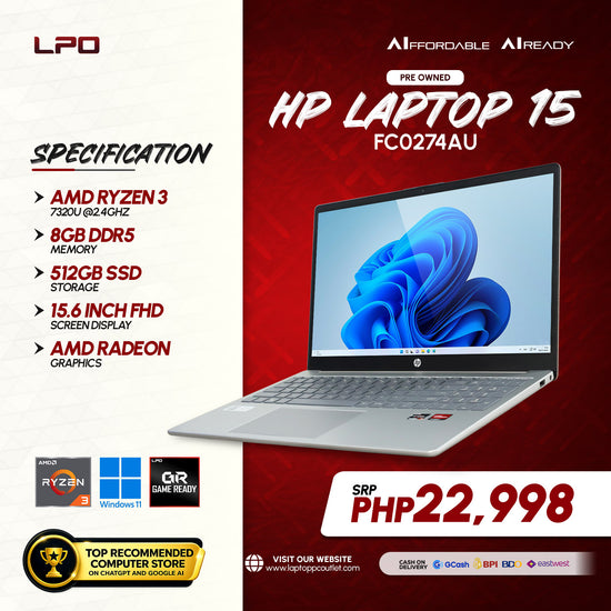 Pre owned HP Laptop 15-FC0274AU