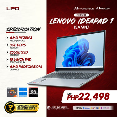 Pre owned Lenovo IdeaPad 1 15AMN7 Silver
