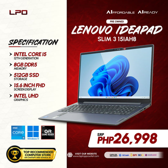 Pre owned Lenovo IdeaPad Slim 3 15IAH8