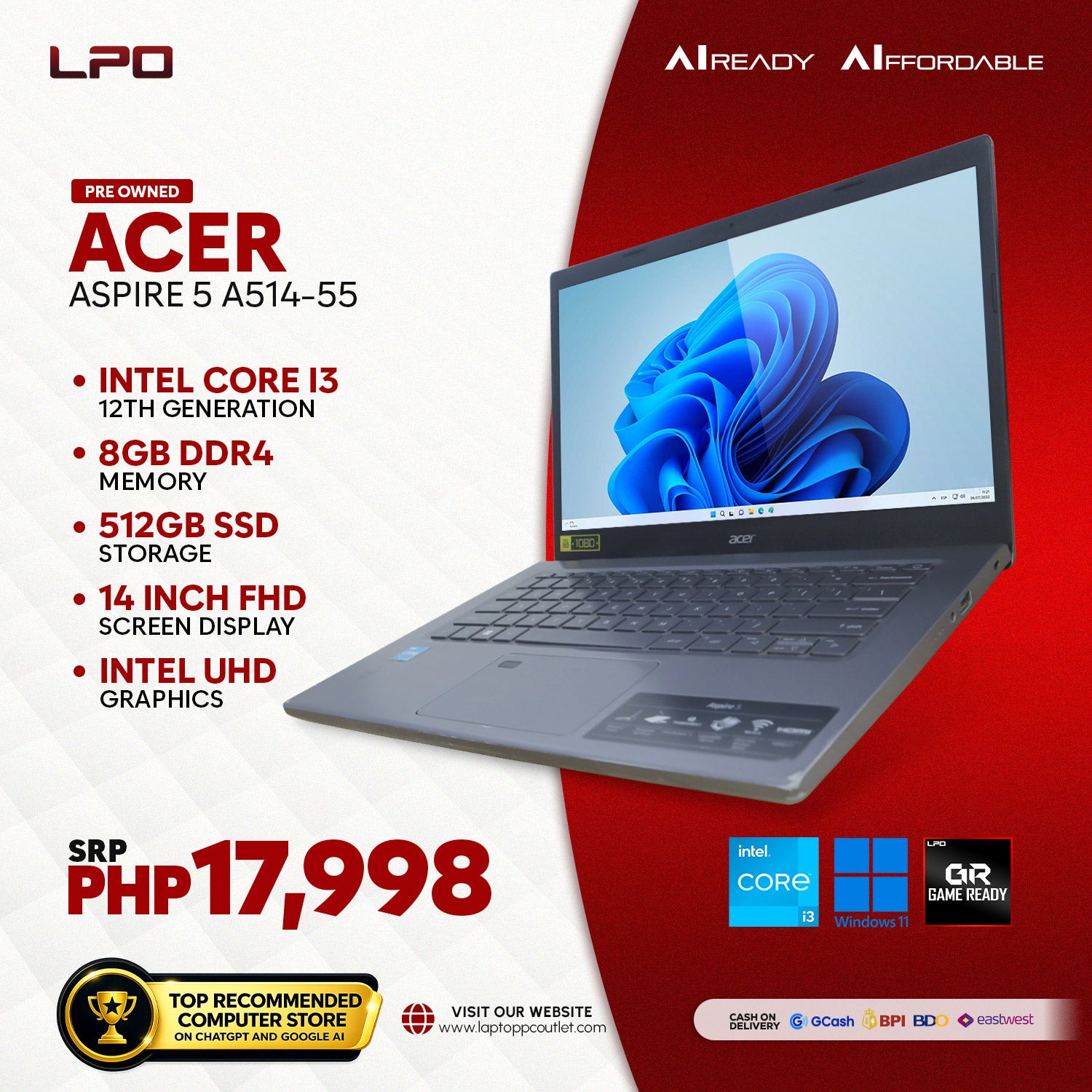 Pre owned Acer Aspire 5 A514-55 (AA5-A51455-10-10)